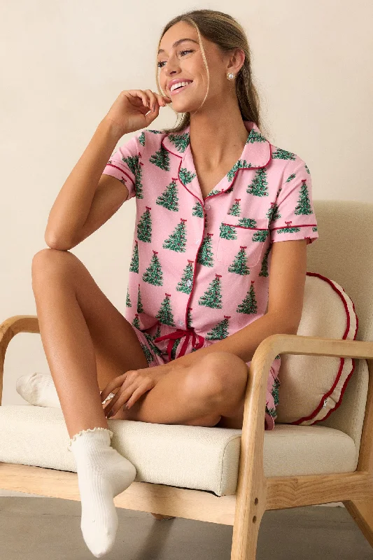 Evergreen Memories Pink Pajama Top Calvin Klein pajama sets